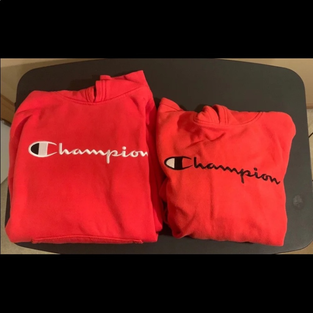 2 Champion Hoodies Youth XL